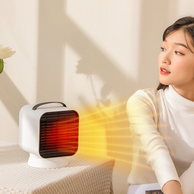 寝室AC220Vの屋内扇風機のヒーター1000W小さいPtcの陶磁器の机のヒーター