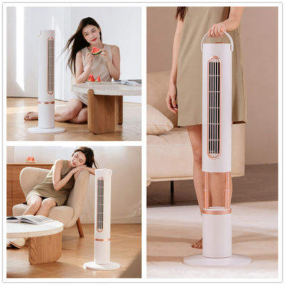 質  5V Cooling Tower Fan Polymer Battery Oscillating Wide Angle Fan Remote Control 工場