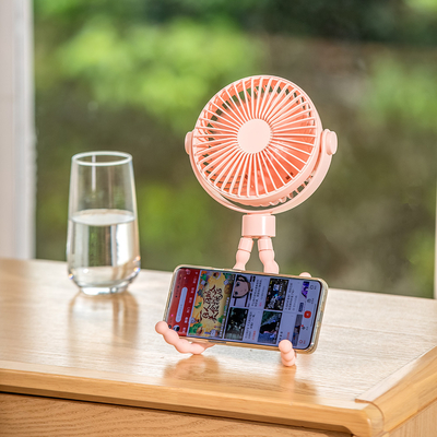 360 度のファンの振動携帯用 USB ファン 6 インチの机の三脚クリップ