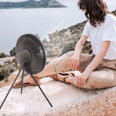 バッテリー10000mAh充電式テーブルファン12インチランタンLEDテントライトファン