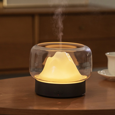 2021家の超音波400ML LEDの多彩で涼しい霧は精油の部屋のための透明な香りの拡散器をかぎつけた