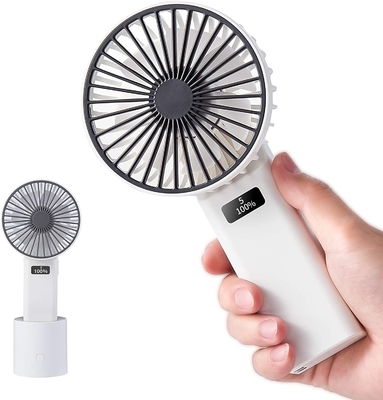机は小さく再充電可能な手ファン4W 4000mA小さい電池式ファン振動する