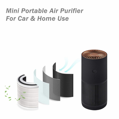 AP02携帯用否定的なイオン空気清浄器H12 H13 HEPAの花粉フィルター空気清浄器