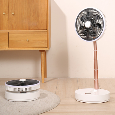 LCDスクリーン再充電可能で永続的なファン10000mAhモーターささやきの電気折るファン
