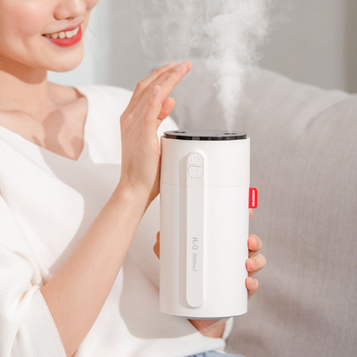卓上の手持ち型800ML携帯用再充電可能な加湿器2000のMah Usb色