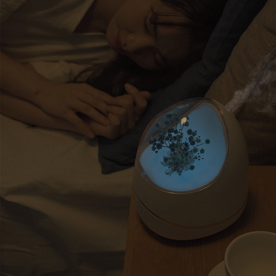 花のリモート・コントロール精油の拡散器400mlのアロマセラピーの空気加湿器
